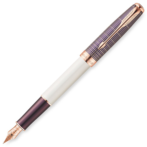 1930055 Перьевая ручка Parker (Паркер) Sonnet SE Contort Purple Cisele PGT F 18K