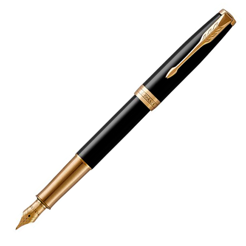 1950550 Перьевая ручка Parker (Паркер) Sonnet Core Black Lacquer GT F