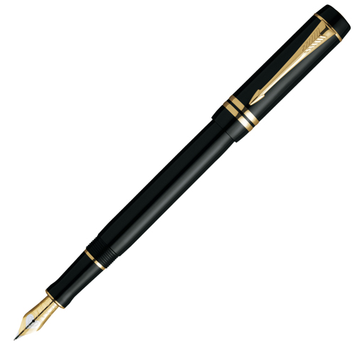 S0690410 Перьевая ручка Parker (Паркер) Duofold International Black GT F 18К