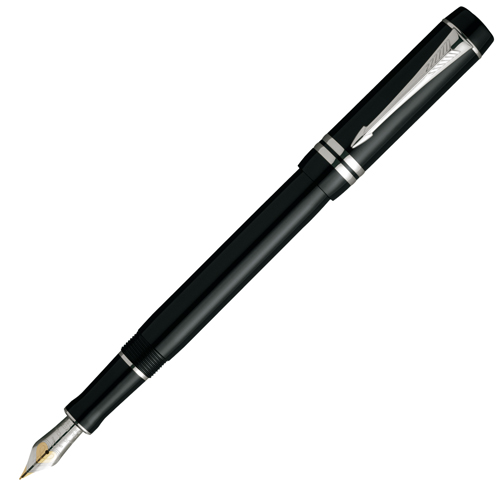 S0690560 Перьевая ручка Parker (Паркер) Duofold International Black PT F 18К