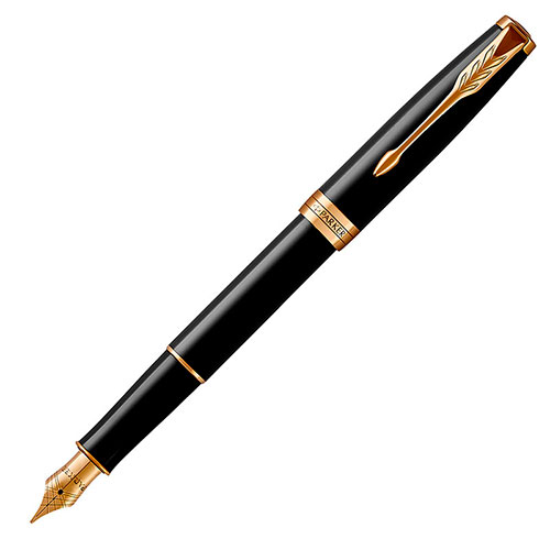 1931494 Перьевая ручка Parker (Паркер) Sonnet Core Black Lacquer GT F