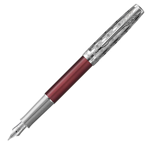 2119650 Перьевая ручка Parker (Паркер) Sonnet Premium Metal Red CT F
