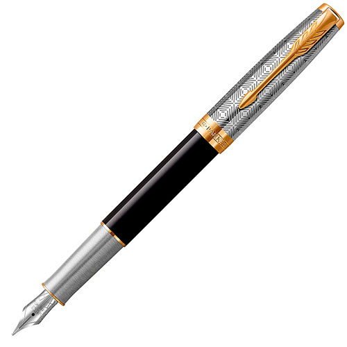 2119784 Перьевая ручка Parker (Паркер) Sonnet Premium Metal Black GT F