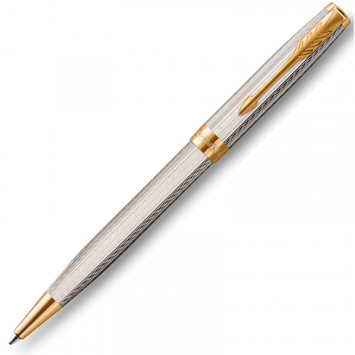 2119796 Шариковая ручка Parker (Паркер) Sonnet Premium Mistral GT M серебро 925 пробы