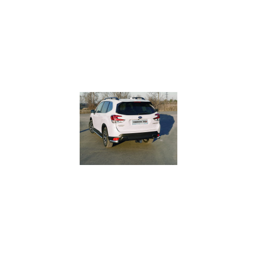 Защита задняя (уголки овальные длинные) 75х42 мм Компания ТСС SUBFOR18-38 Subaru Forester (SK) 2018-