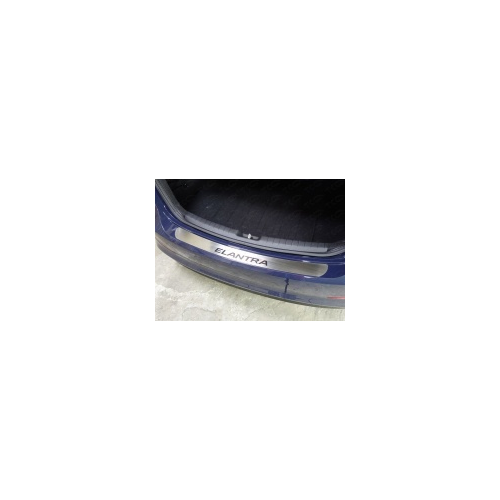 Накладка на задний бампер (лист шлифованый) HYUNELA16-09 для Hyundai Elantra 2016