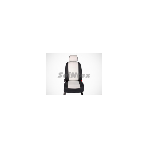 Чехлы на сиденья (экокожа, чёрный / белый) (SD) Seintex 86029 Citroen C4 2011 - 2020