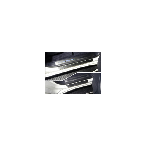 Накладки на дверные пороги с гибом (лист шлифованный) 4шт (для LC200 Excalibur 2017-) Компания ТСС TOYLC200EXCAL17-10 Toyota Land Cruiser J200 2015-