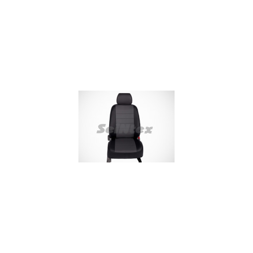 Чехлы на сиденья (экокожа, чёрный / серый) Seintex 88456 Subaru XV 2012 - 2016
