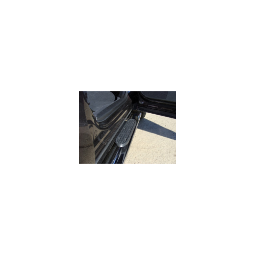 Боковые подножки, пороги овальные с накладкой 120х60 мм Компания ТСС SUBFOR13-04 Subaru Forester 2013 - 2015