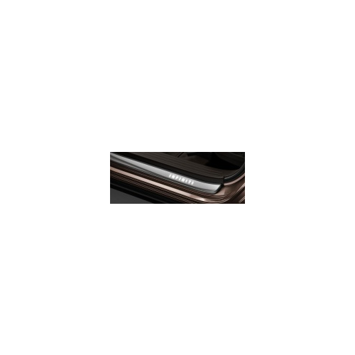 Накладки на дверные пороги с подсветкой (черный, коричневые) Infiniti T99G6-5NA5A / T99G6-5NA5B для Infiniti QX50 (2018 - 2019)