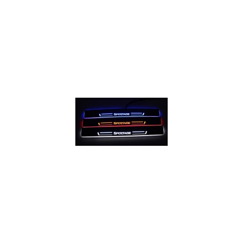 Накладки на пороги с подсветкой LED для KIA Sportage IV 2016 -