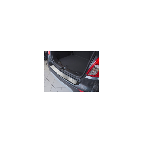 Накладка на задний бампер (шлифованная нержавеющая сталь) Croni HY33SZ6M Hyundai Elantra 2016 -