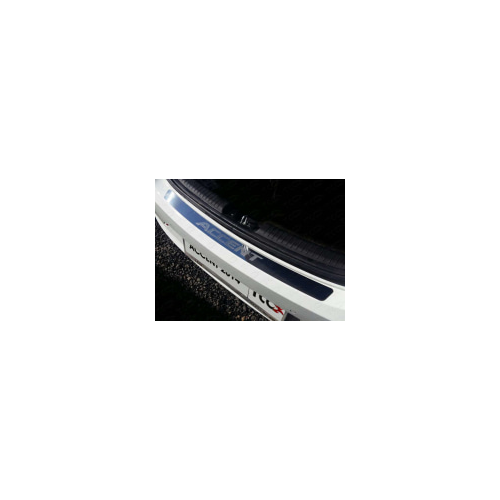 Накладка на задний бампер (лист зеркальный, надпись Accent) Компания ТСС HYUNACC14-07 Hyundai Accent 2014-2017