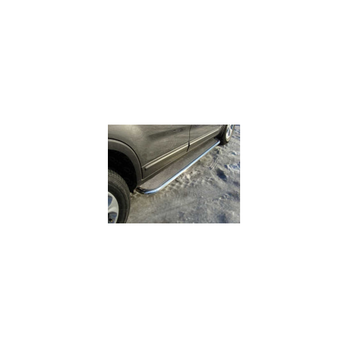 Пороги с площадкой (нерж. Лист, 42,4 мм) TCC KIASOR12-15 Kia Sorento 2012-2020