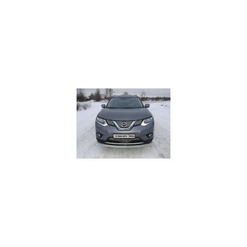 Защита передняя нижняя (овальная) TCC NISXTR15-01 Nissan X-Trail 2018