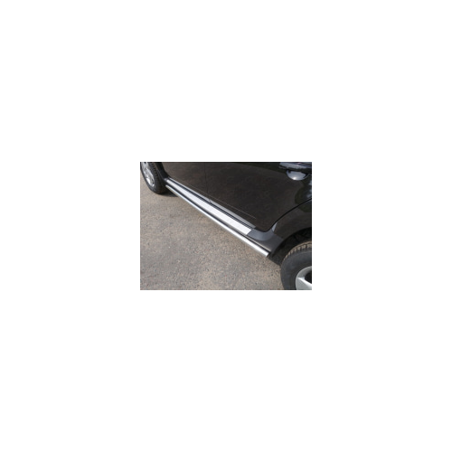 Боковые подножки, пороги труба 60,3 мм Компания ТСС NISTER14-22 Nissan Terrano III 2014 - 2015