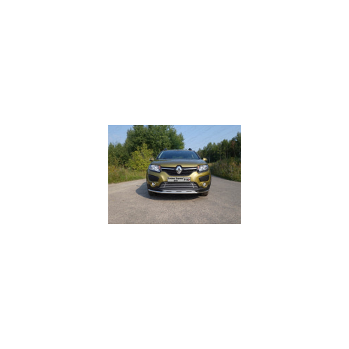 Решетка радиатора нижняя 12 мм Компания ТСС RENSANST15-03 Renault Sandero Stepway 2014 - 2018