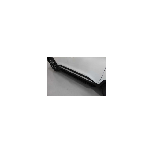 Пороги алюминиевые Slim Line Black TCC CHERTIG7P20-32B Chery Tiggo 7 Pro 2020