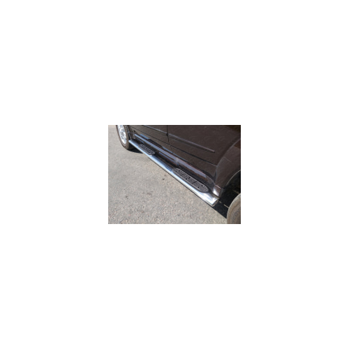Боковые подножки, пороги овальные с накладкой 120х60 мм Компания ТСС GRWALH514-13 Great Wall Hover H5 2010 - 2017