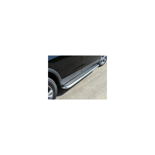 Пороги с площадкой (нерж. лист) 60,3 мм ТСС HONCRV13-10 для Honda CR V 2017-