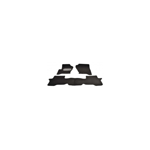 Коврики в салон (текстильные, черные, 2 логотипа, подпятник п/у) Норпласт NPL-VTe-460-051a Land Rover Discovery IV 2010-2014