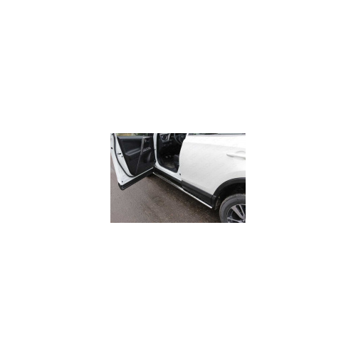 Пороги овальные с проступью TCC TOYRAV15-13 Toyota RAV4 2019