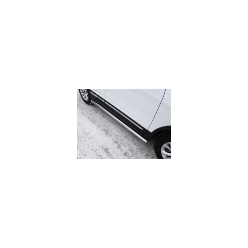 Боковые подножки, пороги труба 60,3 мм Компания ТСС CHERTIG514-16 Chery Tiggo 5 2014 - 2016