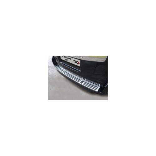 Накладка на задний бампер (лист шлифованный) Компания ТСС TOYLC15017-28 Toyota Land Cruiser Prado J150 2018-