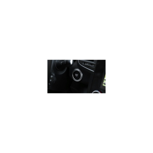 Кольцо - накладка на кнопку запуска двигателя (серебро, синий) для Renault Koleos 2017 -