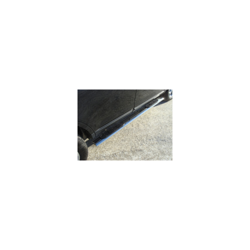 Боковые подножки, пороги овальные с накладкой 120х60 мм Компания ТСС FOREDG14-04 Ford Edge 2014-