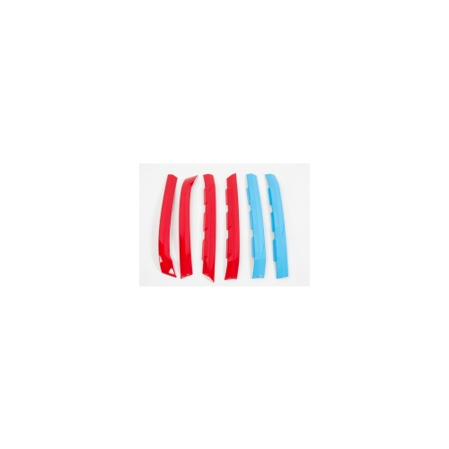 Декоративные накладки на решетку радиатора (синие, красные) для Volkswagen Teramont 2017 -