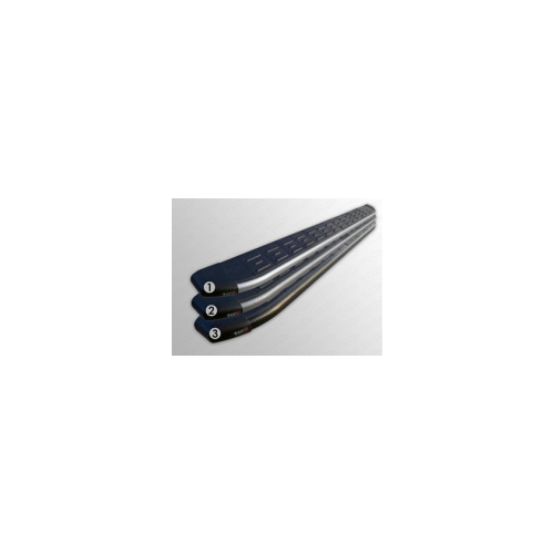 Боковые подножки, пороги алюминиевые с пластиковой накладкой (карбон черные, длина 1720 мм) Компания ТСС CHEVCAP13-07BL Chevrolet Captiva 2013-2015