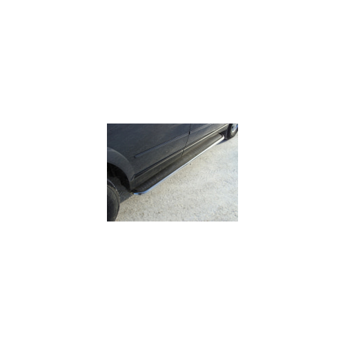 Боковые подножки, пороги с площадкой 42,4 мм (нержавеющая сталь) Компания ТСС SSANKYR2-10 Ssangyong Kyron 2007 - 2015