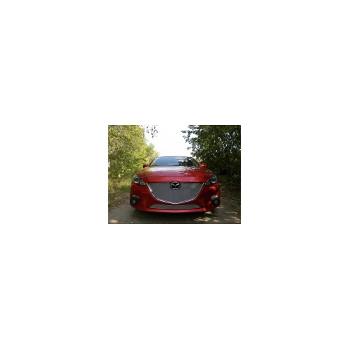 Защита радиатора Premium, хром, низ Allest MAZ13.PREMIUM.bot.chrome для Mazda 3 2013-2017