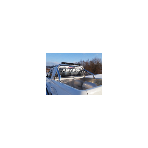 Защита кузова и заднего стекла со светодиодной фарой 76,1 мм (на кузов) Компания ТСС VWAMAR17-16 Volkswagen Amarok 2016-