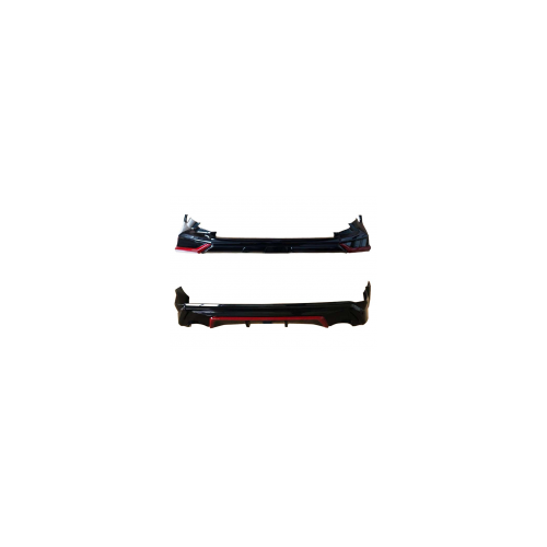 Накладки на низ бамперов Black and Red для Toyota RAV4 ( Тойота Рав4 )