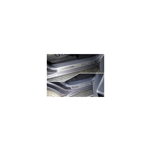 Накладки на дверные пороги (лист шлифованный с надписью) 4шт Компания ТСС TOYLC15017-26 Toyota Land Cruiser Prado J150 2018-
