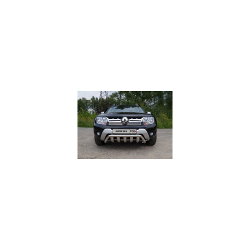 Защита передняя (кенгурин с вставкой) 60,3/75 мм Компания ТСС RENDUST15-02 Renault Duster 2015-