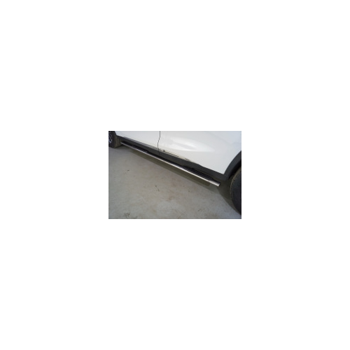 Боковые подножки, пороги овальные с накладкой (диаметр 75х42 мм) Компания ТСС CHEREXETXL20-16 для CHERYEXEED TXL 2020-