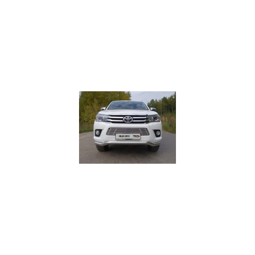 Защита передняя (кенгурин) 76,1 мм Компания ТСС TOYHILUX15-05 Toyota Hilux 2015-