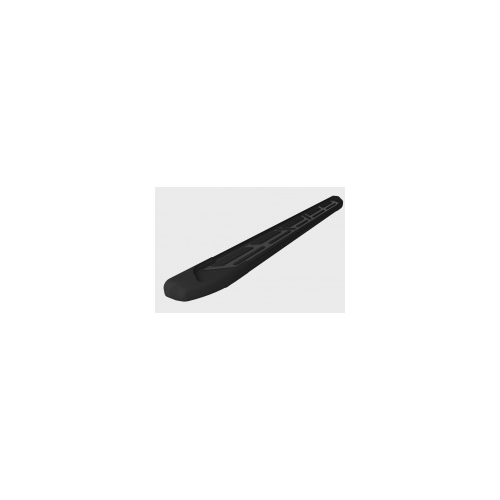 Боковые подножки, пороги (алюминий) Corund Black CAN Otomotiv GEEM.69.3114 для Geely Emgrand X7 2017 -