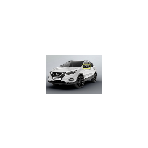 Накладки (крышки) на боковые зеркала (черный глянец) Nissan KE960HV00N для Nissan Qashqai 2019 -