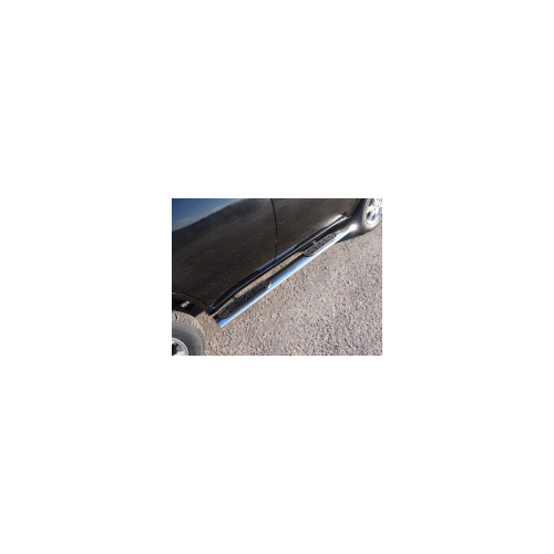 Боковые подножки, пороги овальные с накладкой 120х60 мм Компания ТСС CHERTIGFL14-04 Chery Tiggo 2013 - 2015