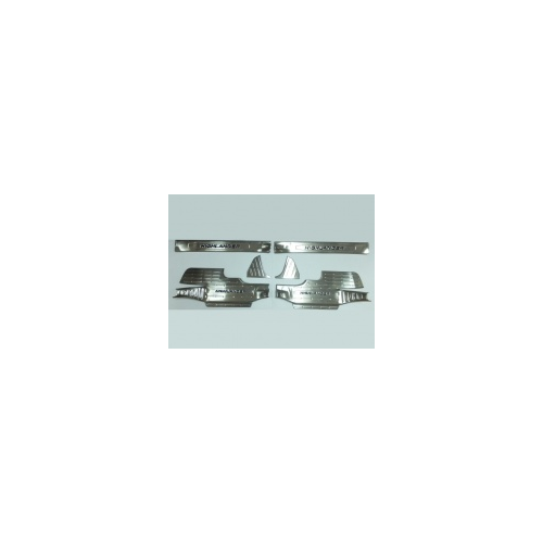 Накладки на дверные пороги логотипа (чёрные) 6 частей, нерж. OEM-Tuning CNT17-15HLD-018NCB Toyota Highlander 2014 -