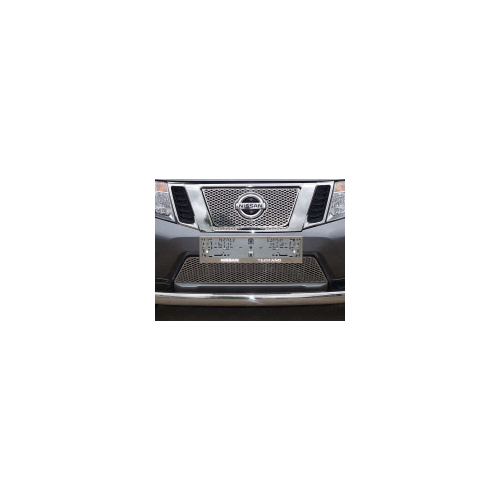 Решетка радиатора верхняя (лист треугольник) Компания ТСС NISTER14-27 Nissan Terrano III 2014 - 2015