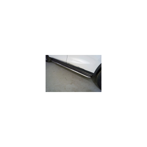 Боковые подножки, пороги с площадкой (диаметр 42,4 мм) Компания ТСС CHEREXETXL20-19 для CHERYEXEED TXL 2020-