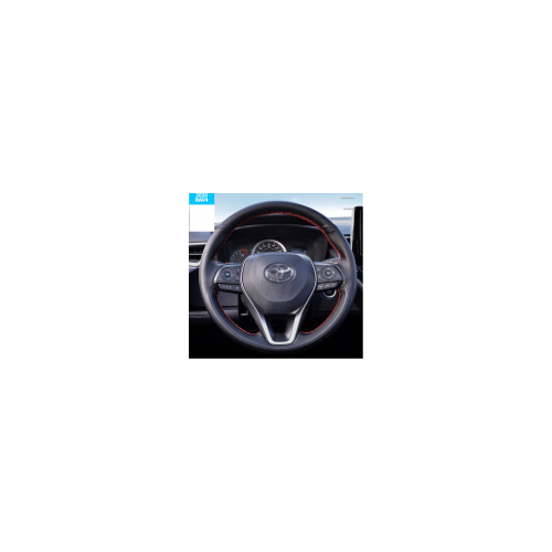 Чехол на руль (черный, кожа) Toyota RAV4 2019-