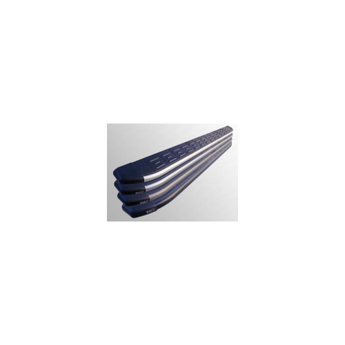 Боковые подножки, пороги алюминиевые с пластиковой накладкой (карбон серебро, длина 1820 мм) Компания ТСС AUDIQ513-01SL Audi Q5 2008-2016