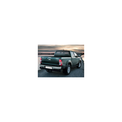 Боковые подножки, пороги "Premium-Black" (алюминий, черный) Rival A193ALB.5703.1 Toyota Hilux 2005 - 2015